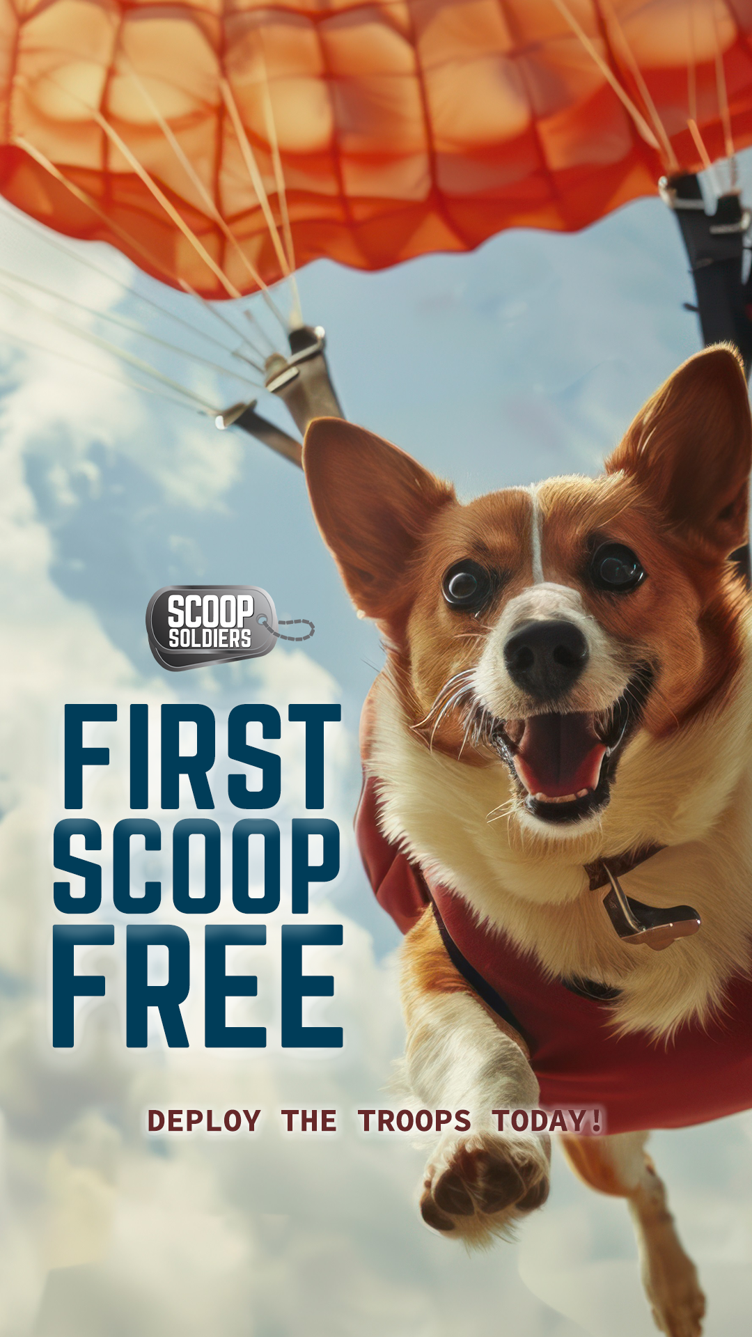 Scoop Soldiers Facebook ad from Oct 16, 2025