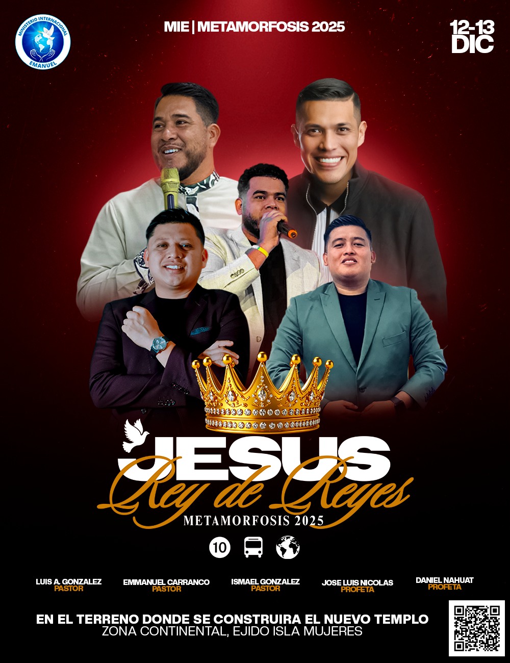 Ministerio Internacional Emanuel Facebook ad: ¡INVITACIÓN OFICIAL! CONGRESO METAMORFOSIS 2025, CANCÚN, MX