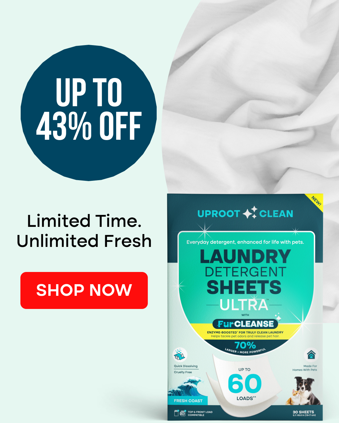 Uproot Clean Facebook ad