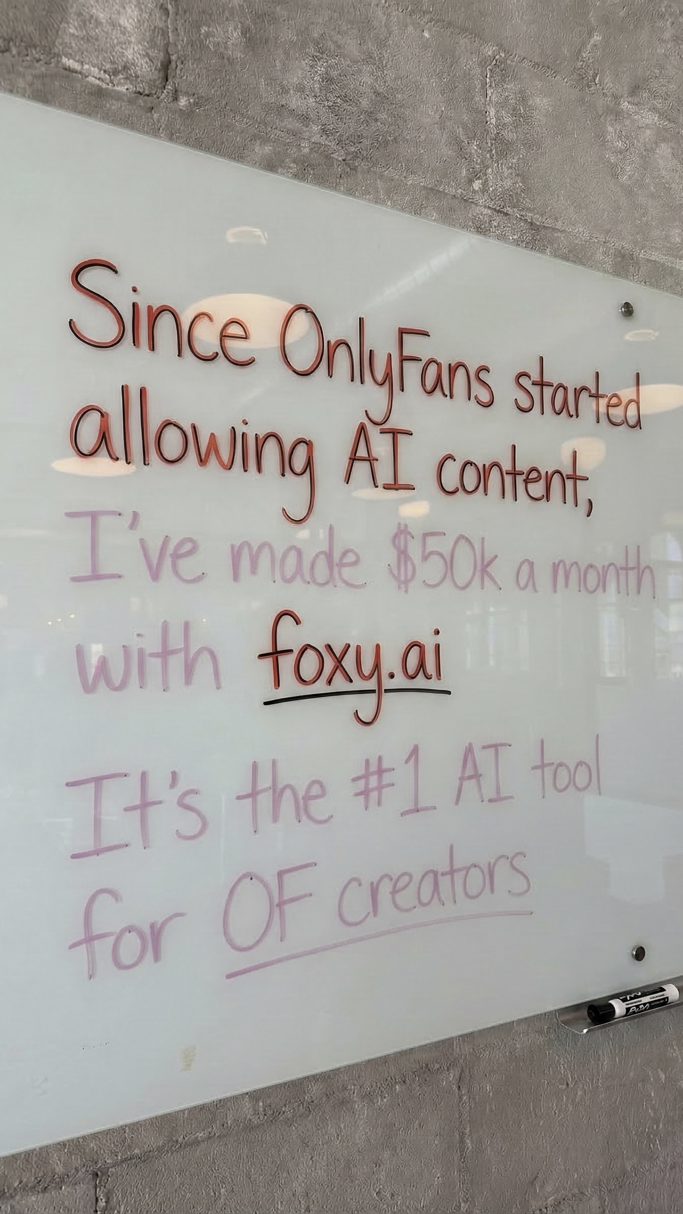Foxy.ai Facebook ad
