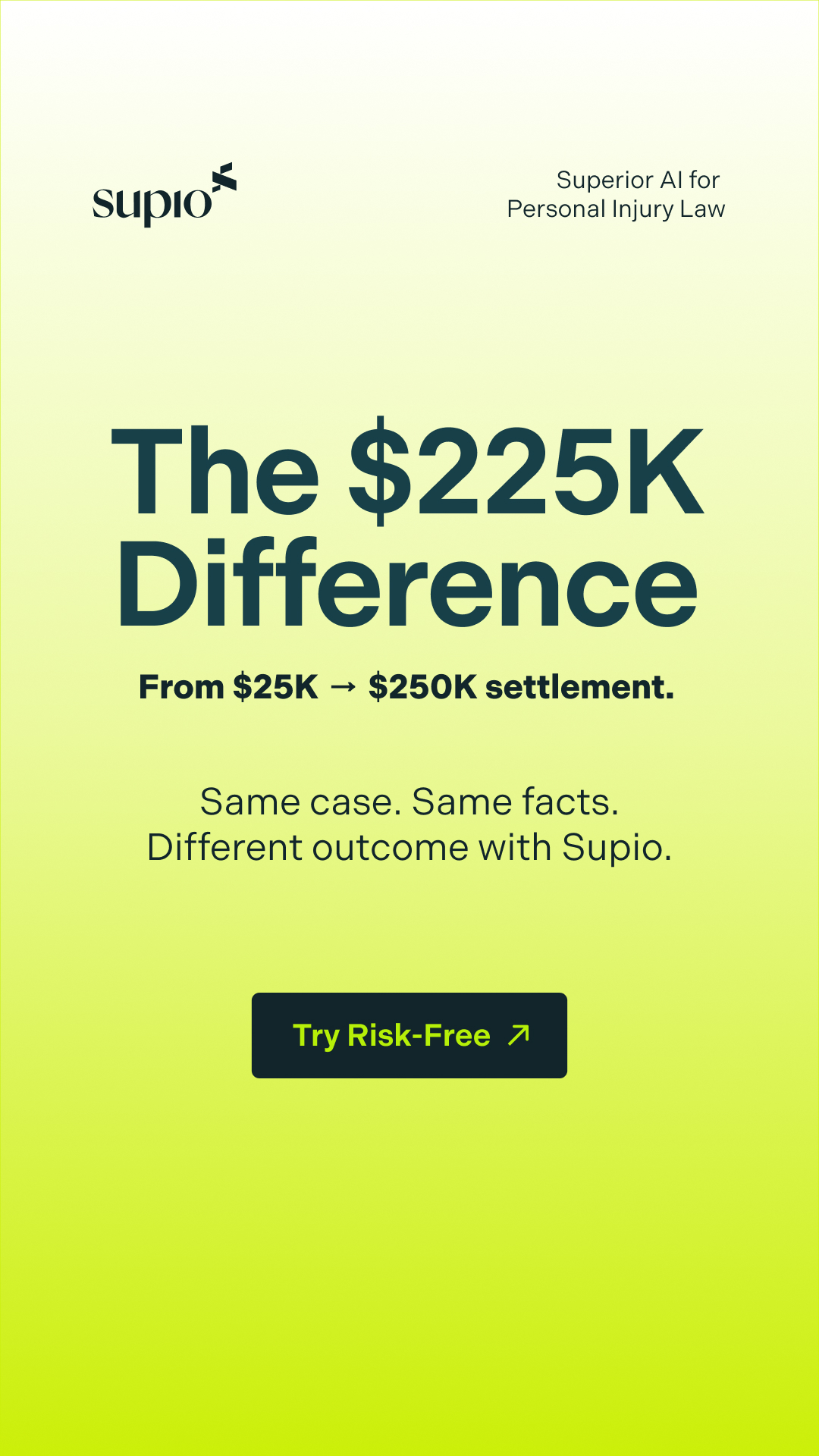 Supio Legal AI Facebook ad