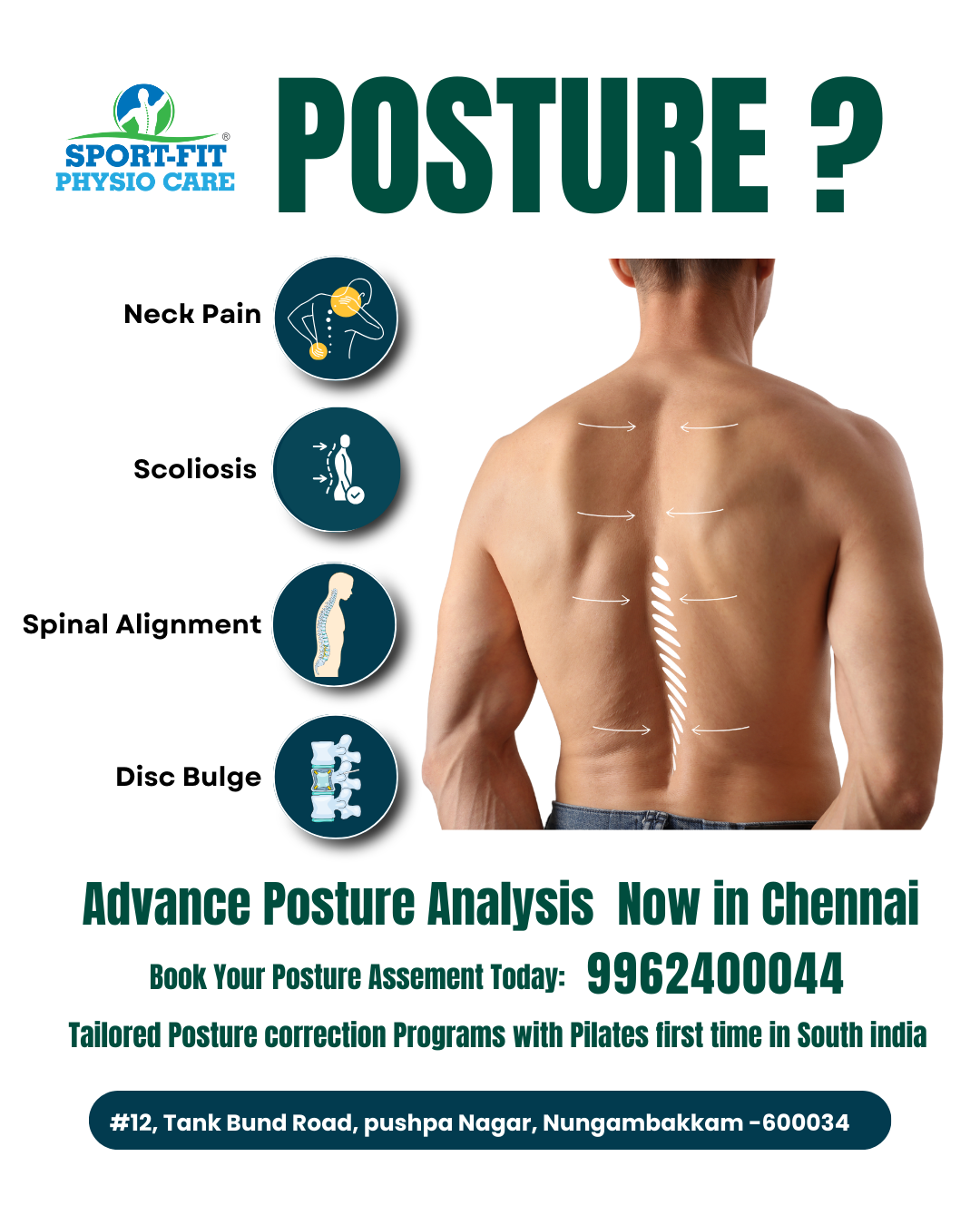 sportfitphysiocare Facebook ad: Posture Assesment