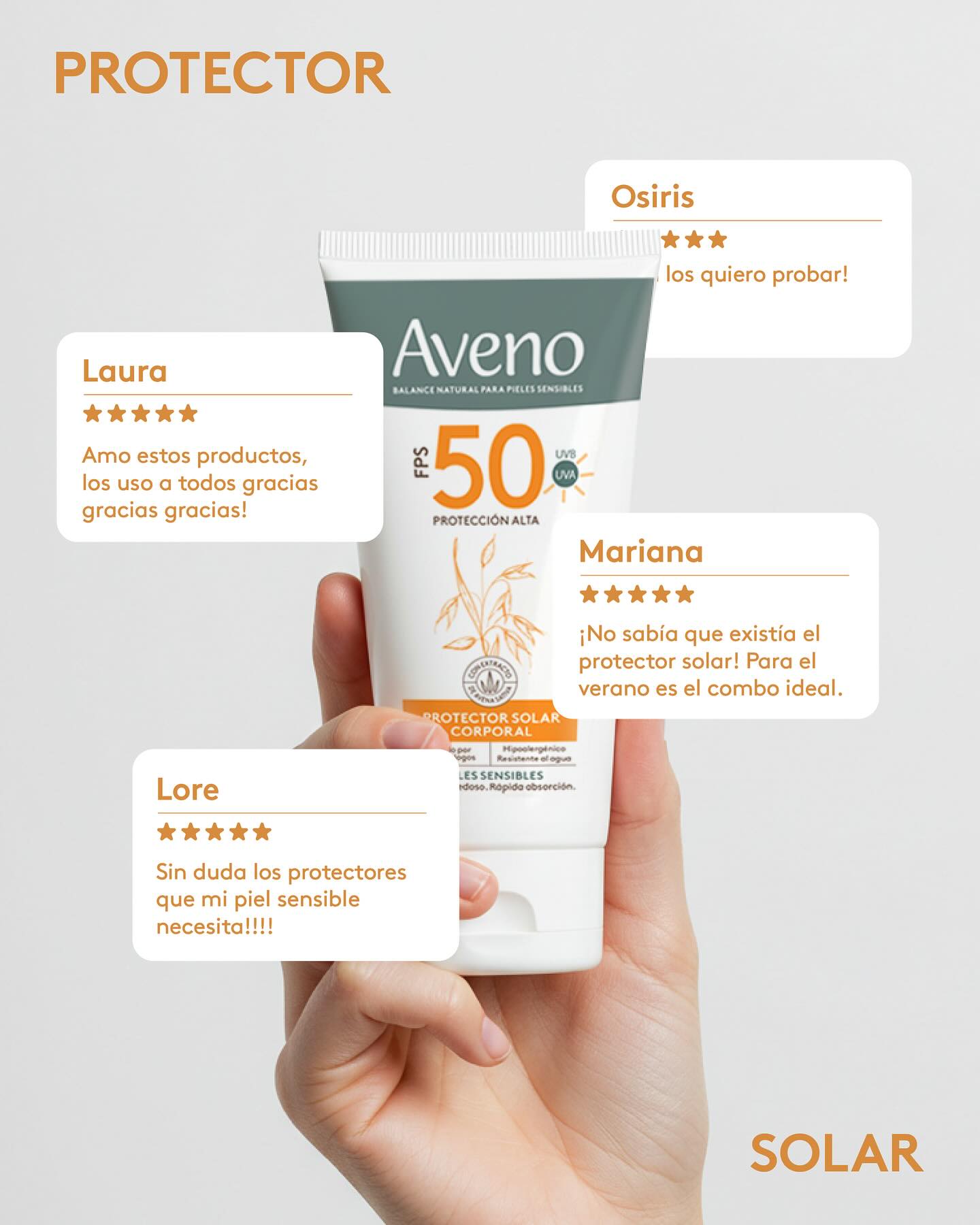 Aveno Facebook ad: Productos de Aveno Solar