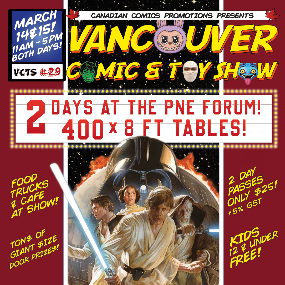 Vancouver Comic & Toy Show Facebook ad