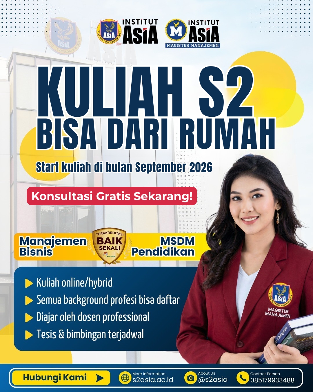 S2 - Magister Manajemen Institut Asia Malang Facebook ad: Konsultasi Sekarang