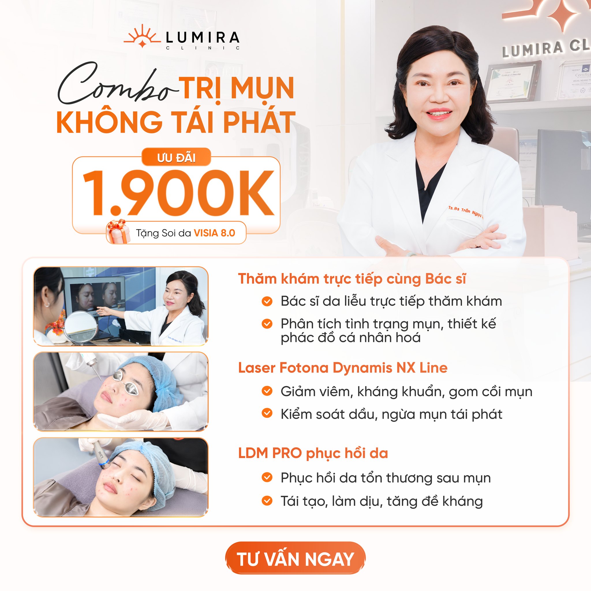 TS. BS Trần Ngọc Ánh - Lumira Clinic Facebook ad: /𝑒𝑛𝑔𝑙𝑖𝑠ℎ 𝑏𝑒𝑙𝑜𝑤/ ƯU ĐÃI COMBO TRỊ MỤN KHÔNG…