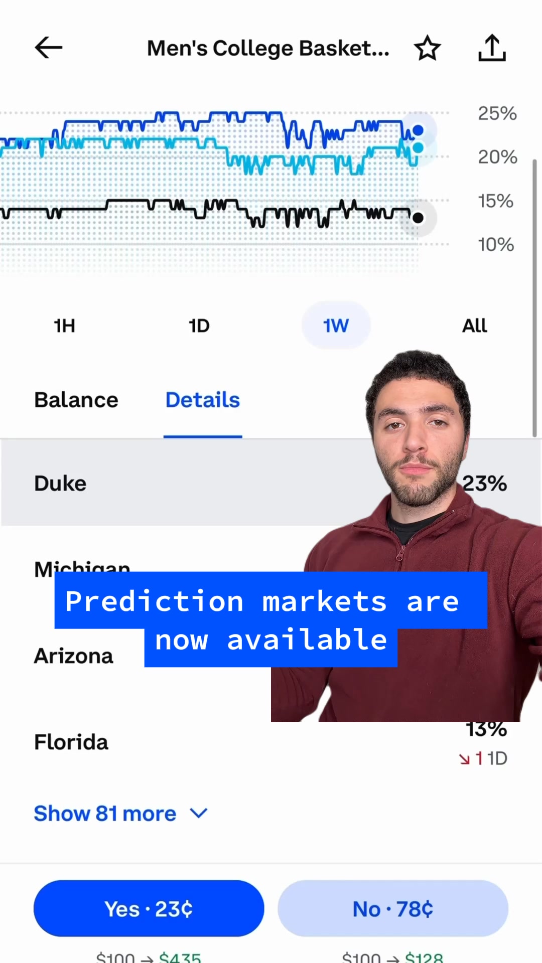 Coinbase Facebook ad: Trade sports, culture, and more