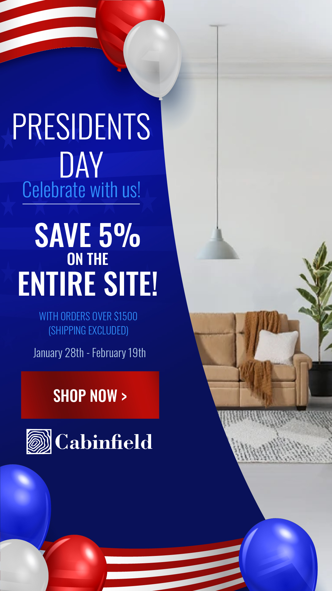 Cabinfield Amish Furniture Facebook ad