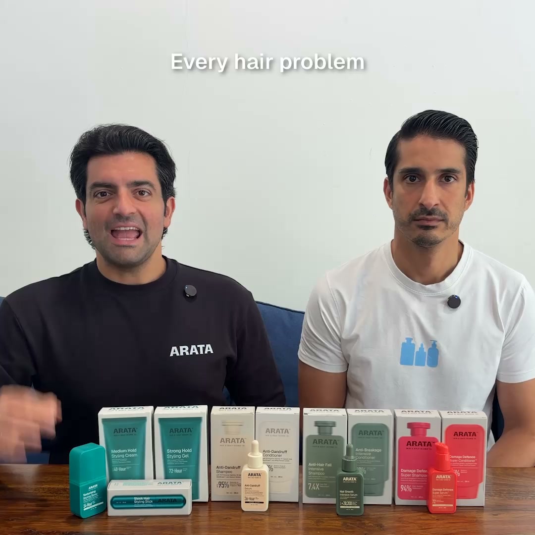 Arata Facebook ad: Your Hair Care, Backed by Science