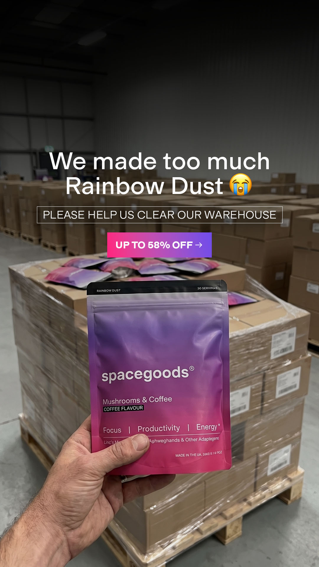 Spacegoods Facebook ad