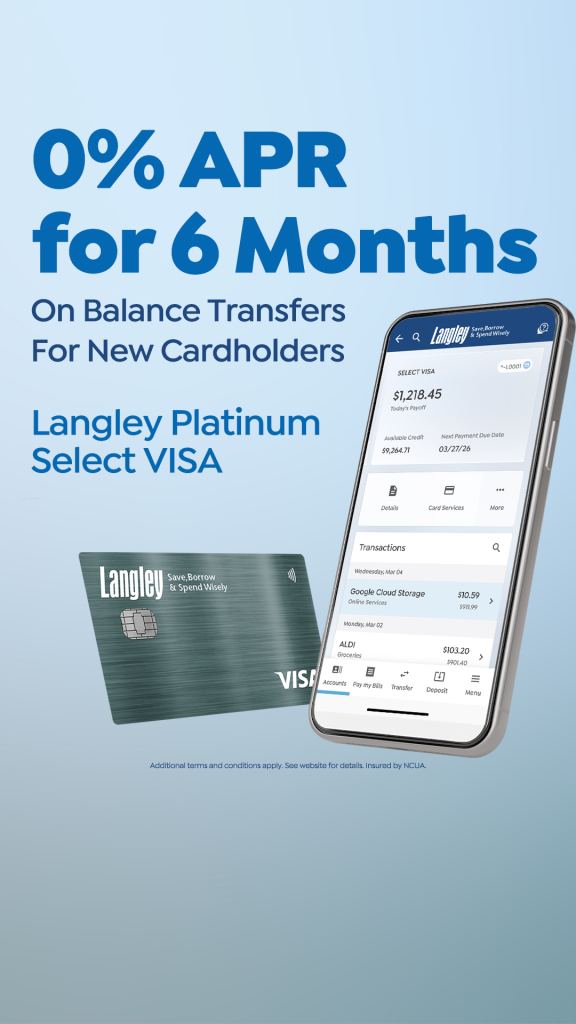Langley Federal Credit Union Facebook ad