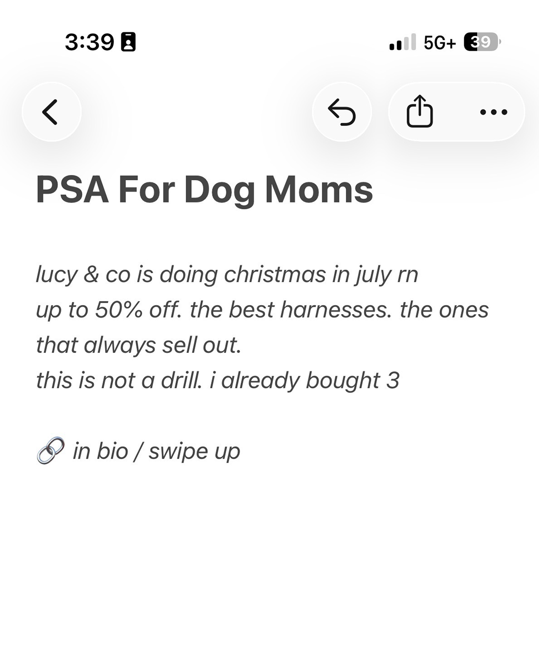 Lucy & Co. Facebook ad