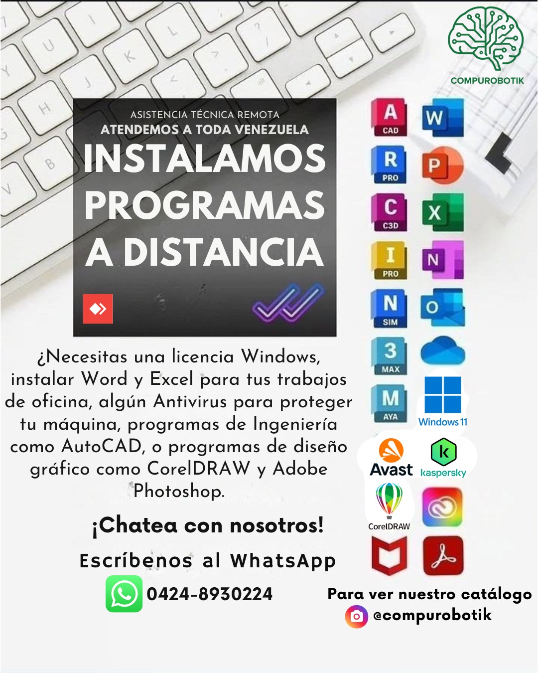 Compurobotik Facebook ad: Cansado de la piratería y los virus en…