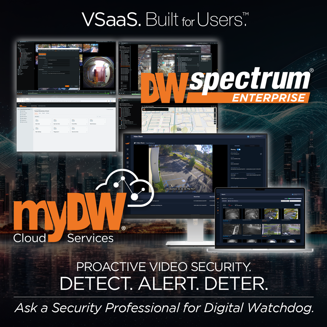 Digital Watchdog Facebook ad: Ask a Security Pro about VSaaS for SMB to Enterprise.