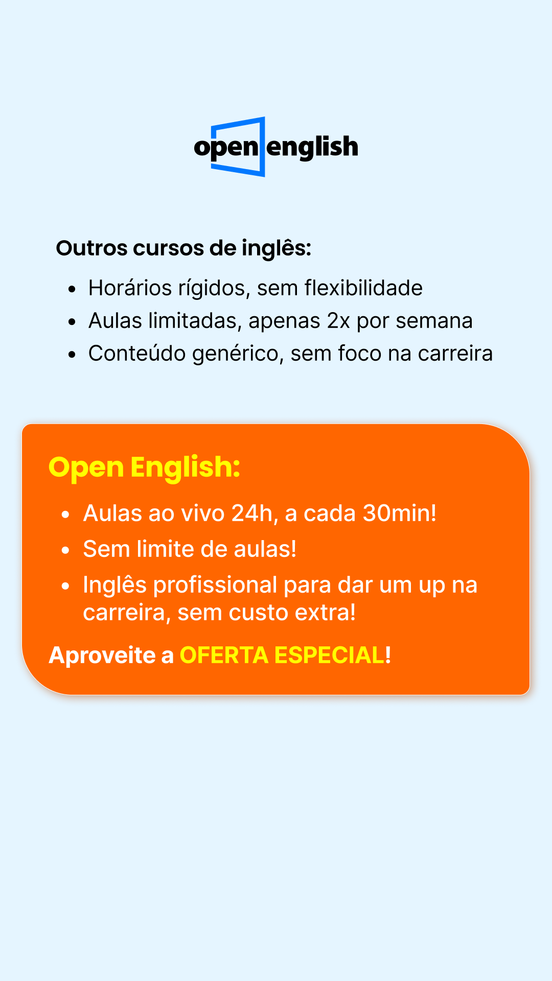 Open English Facebook ad from Nov 30, 2025