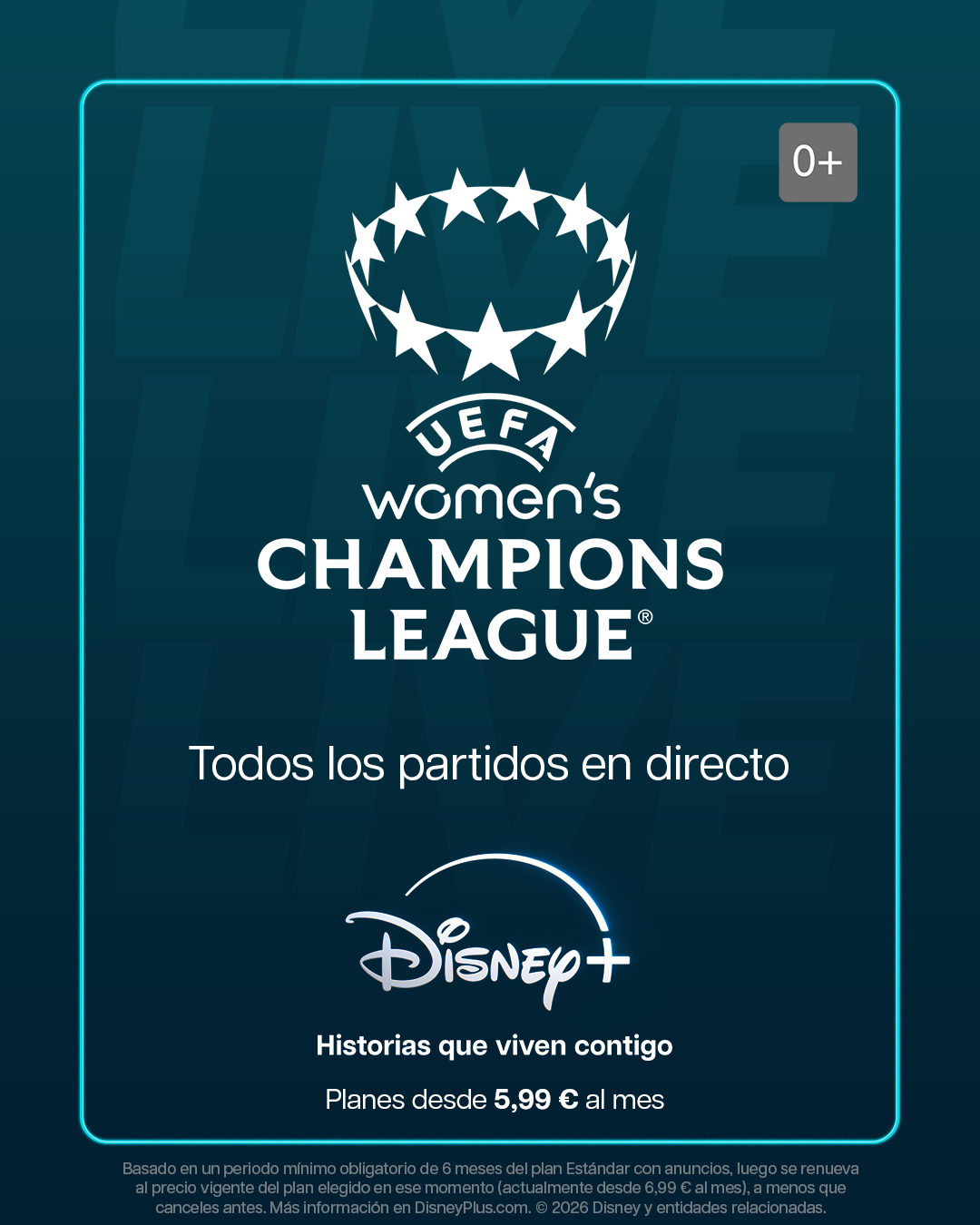 Disney+ Facebook ad: Suscríbete a Disney+