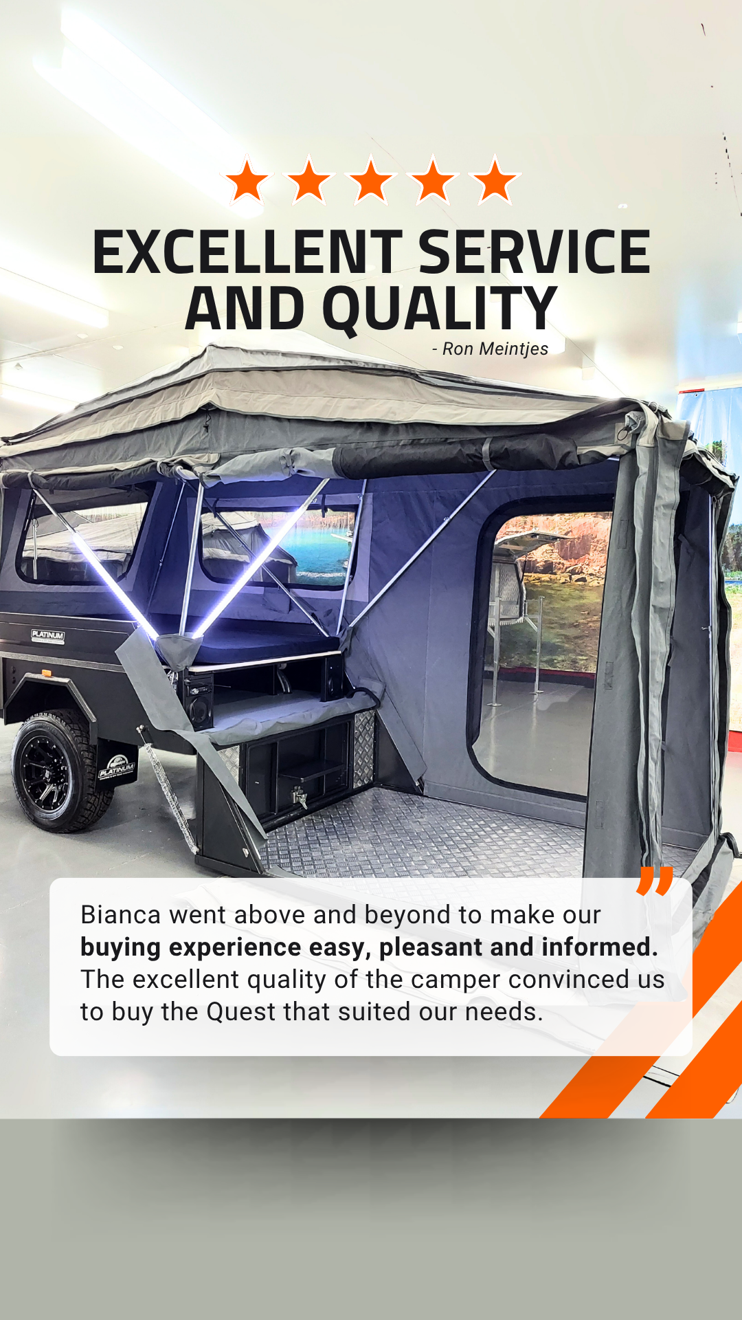 Platinum Campers & Off Road Caravans Facebook ad from Dec 1, 2025