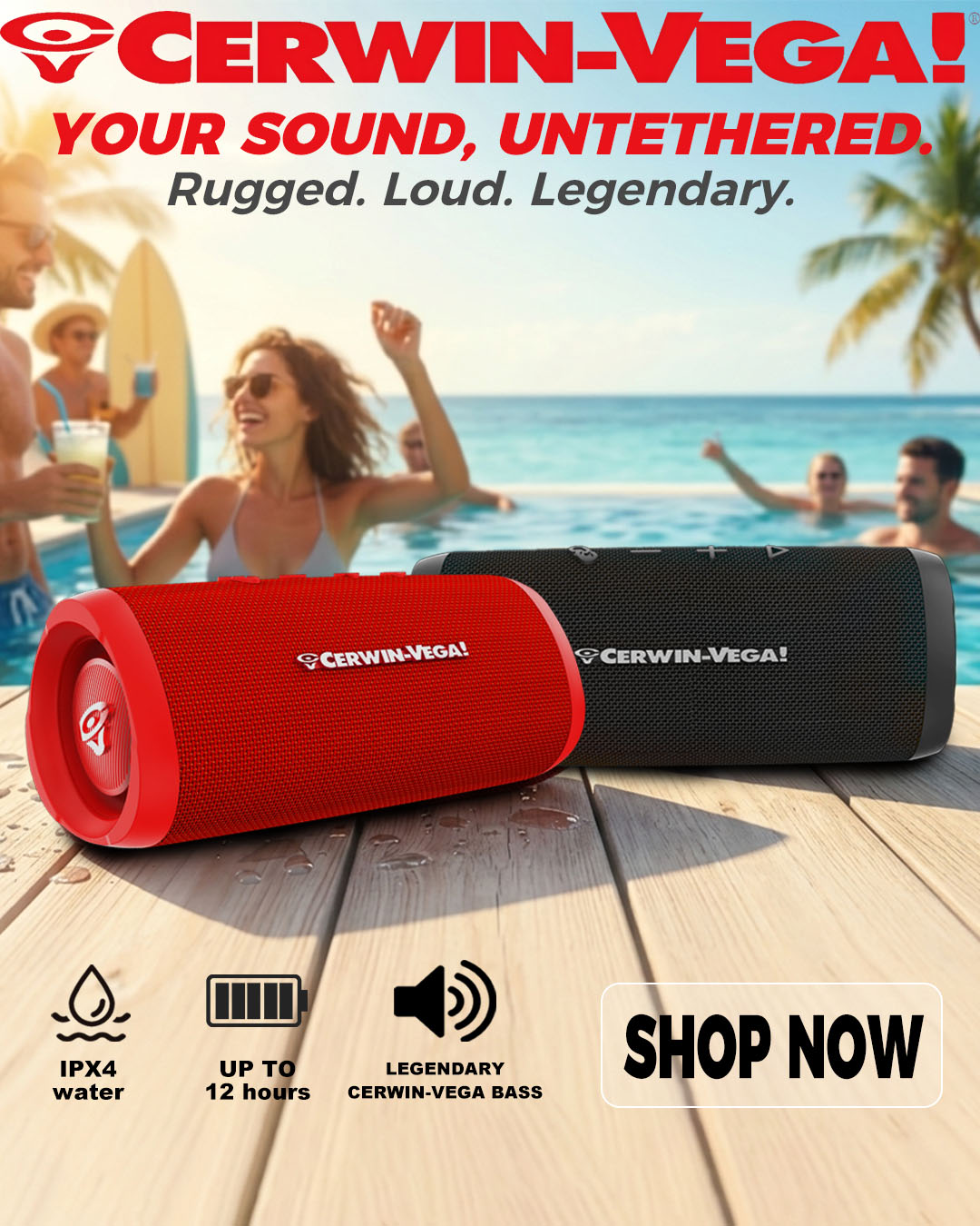 Cerwin-Vega Facebook ad from May 6, 2026