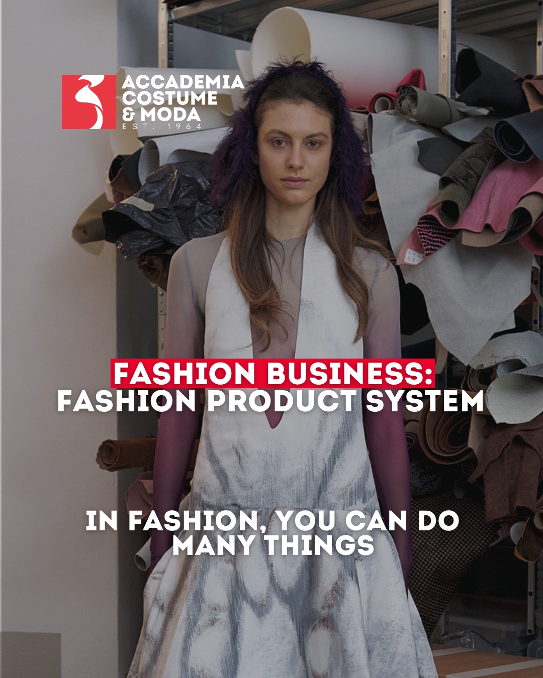 Accademia Costume & Moda Facebook ad: Creativity sparks the idea.