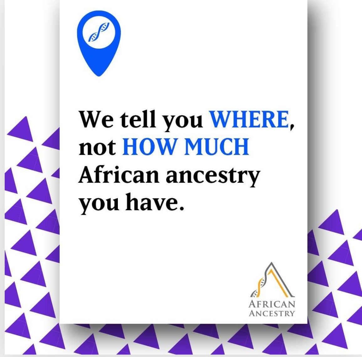 African Ancestry Facebook ad