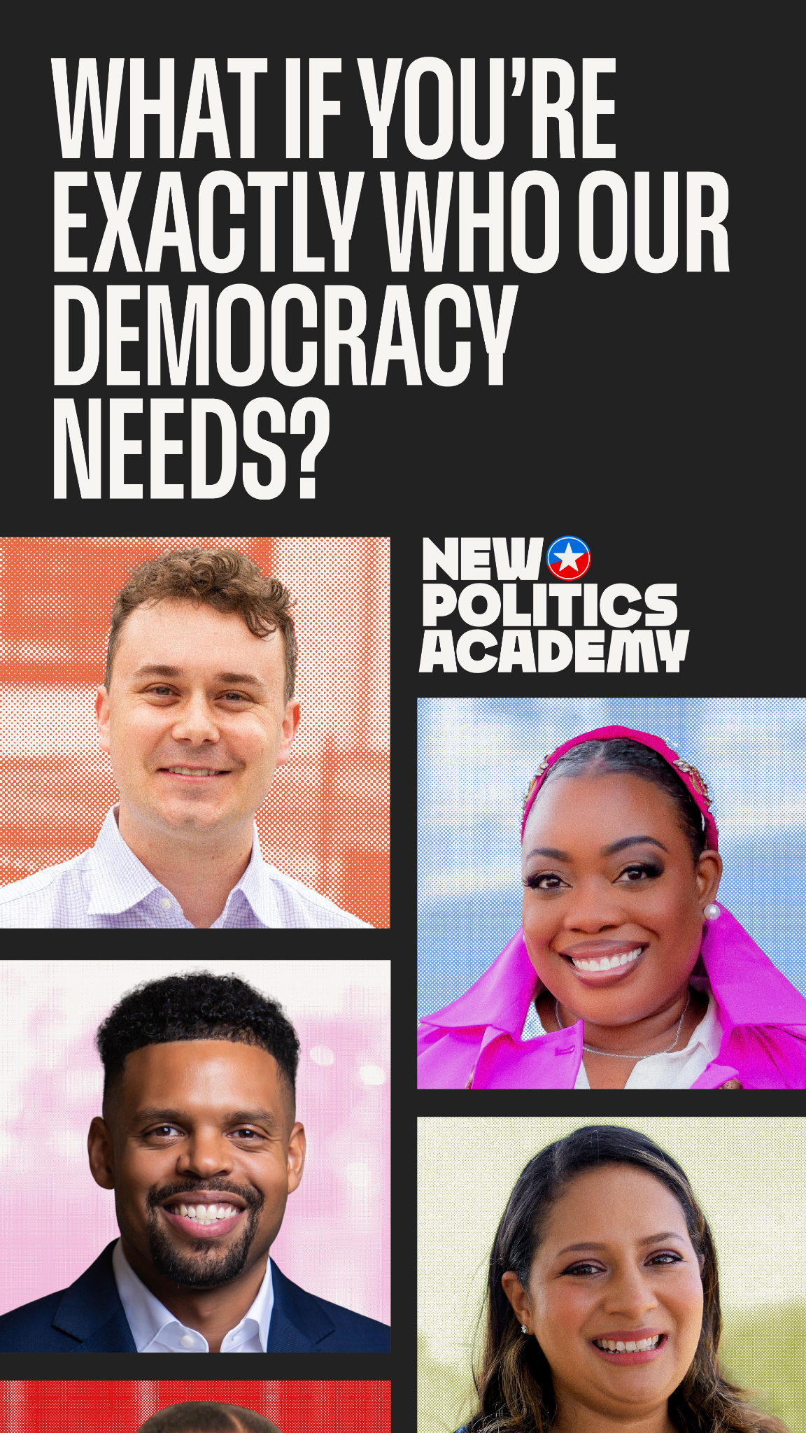 New Politics Academy Facebook ad from Jan 14, 2026