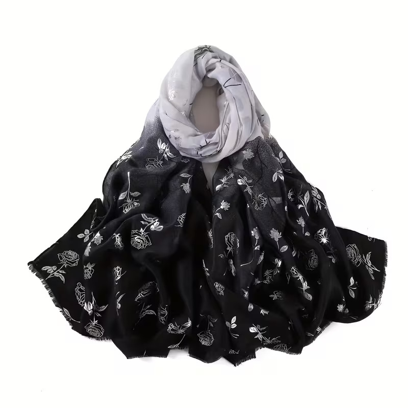 QALBI - Modesty Wear & Lifestyle Facebook ad: Les foulards Mawadaa et Nadine en coton noir…