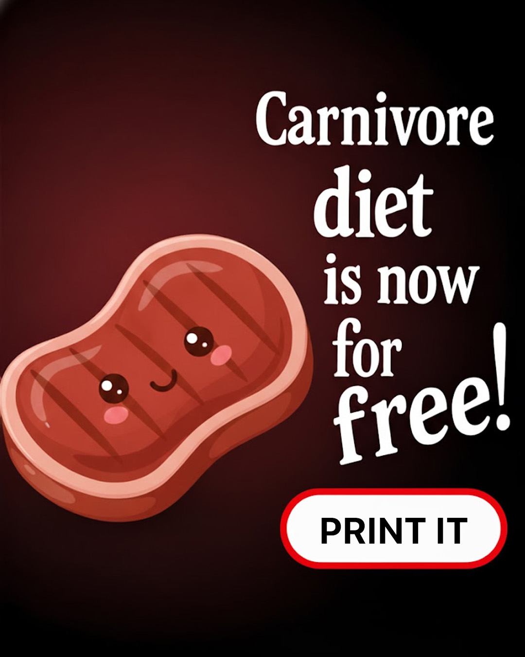 Carnivore Diet for Weight loss Facebook ad: It Only Takes 2 Weeks to Make a Difference