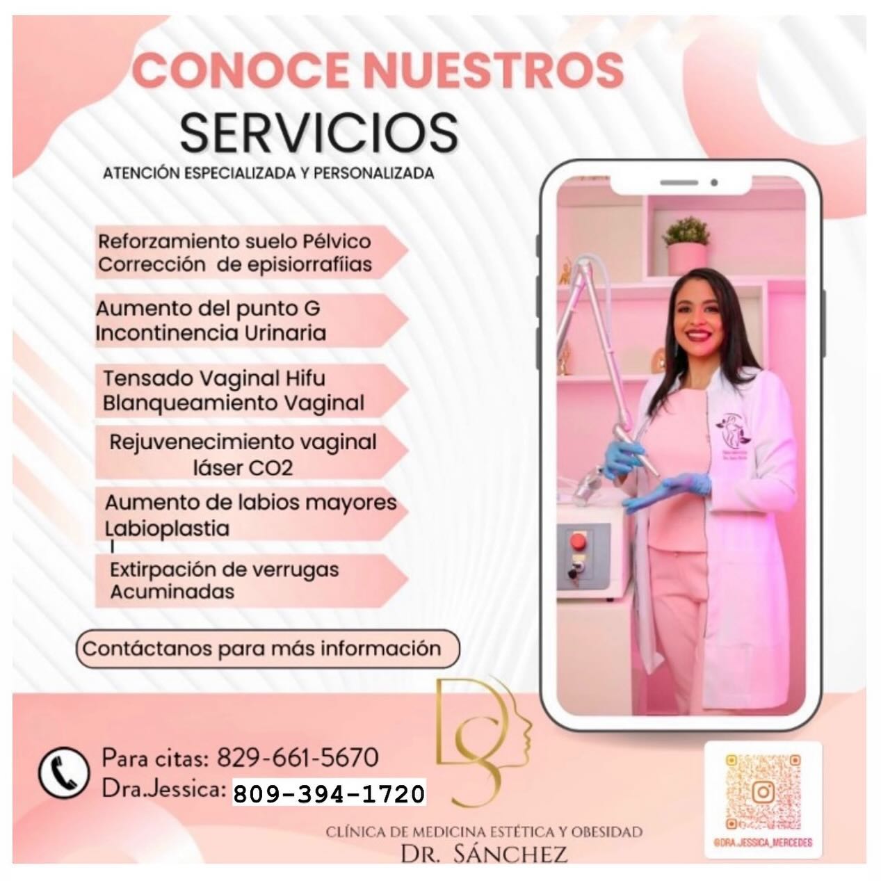 dra.jessica_mercedes Facebook ad: Servicios que ofrecemos para resaltar tu belleza corporal…
