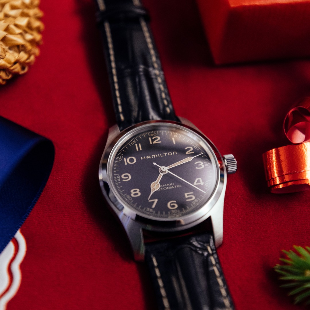 Juwelier Zwitserland Facebook ad: De Hamilton Murph 38mm is een tijdloze klassieker!
