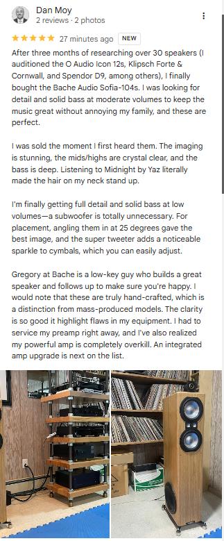 Bache Audio Facebook ad: Luxury Hi-Fi Speakers & Amplifiers In New York | Bache Audio