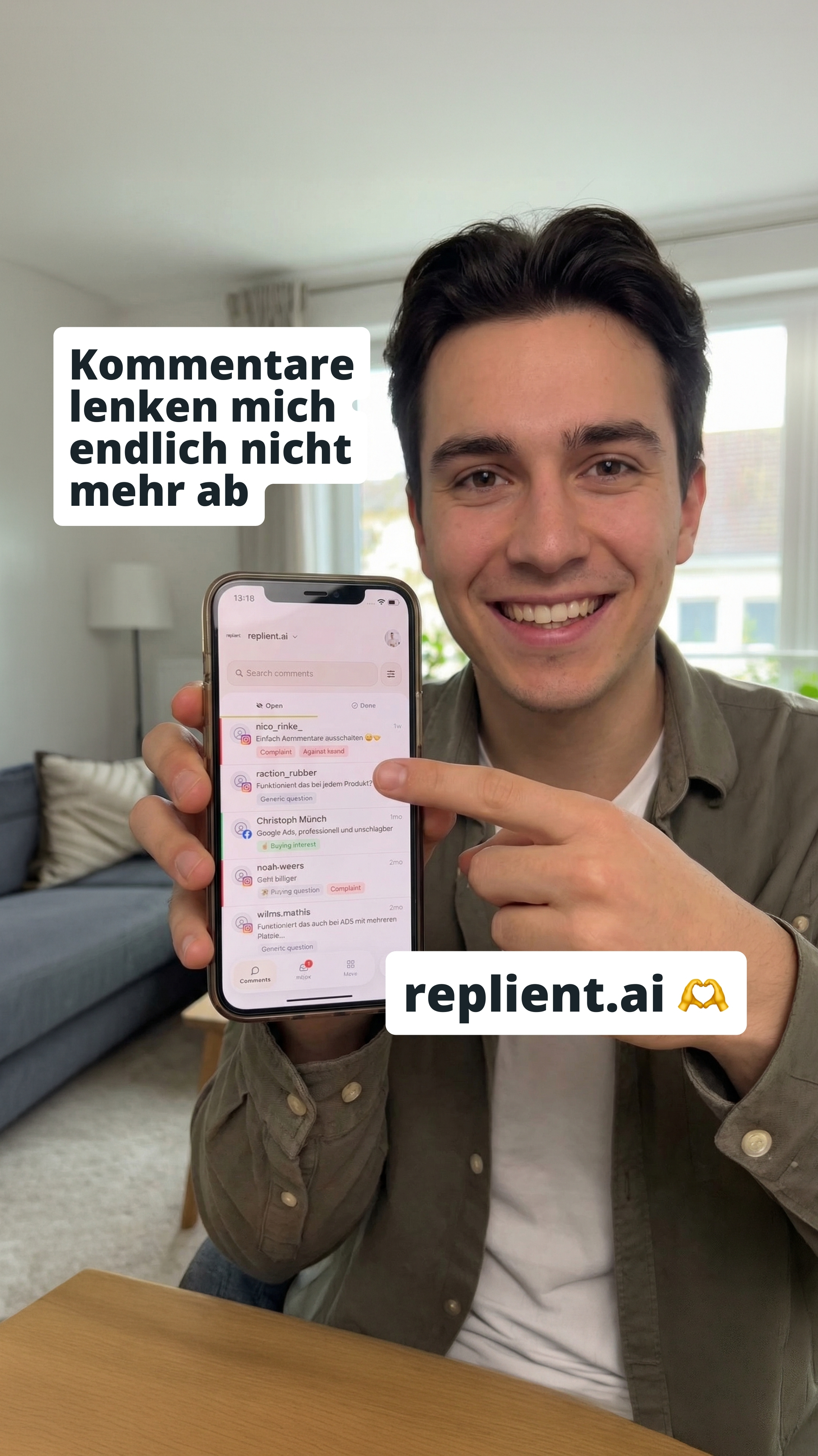replient.ai Facebook ad from Aug 16, 2026