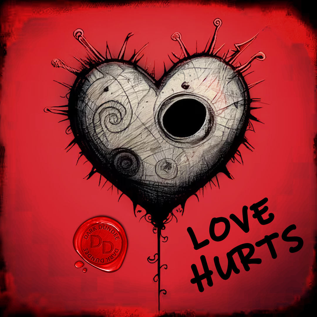 DD Tours Facebook ad: LOVE HURTS, A Dark Dundee Talk