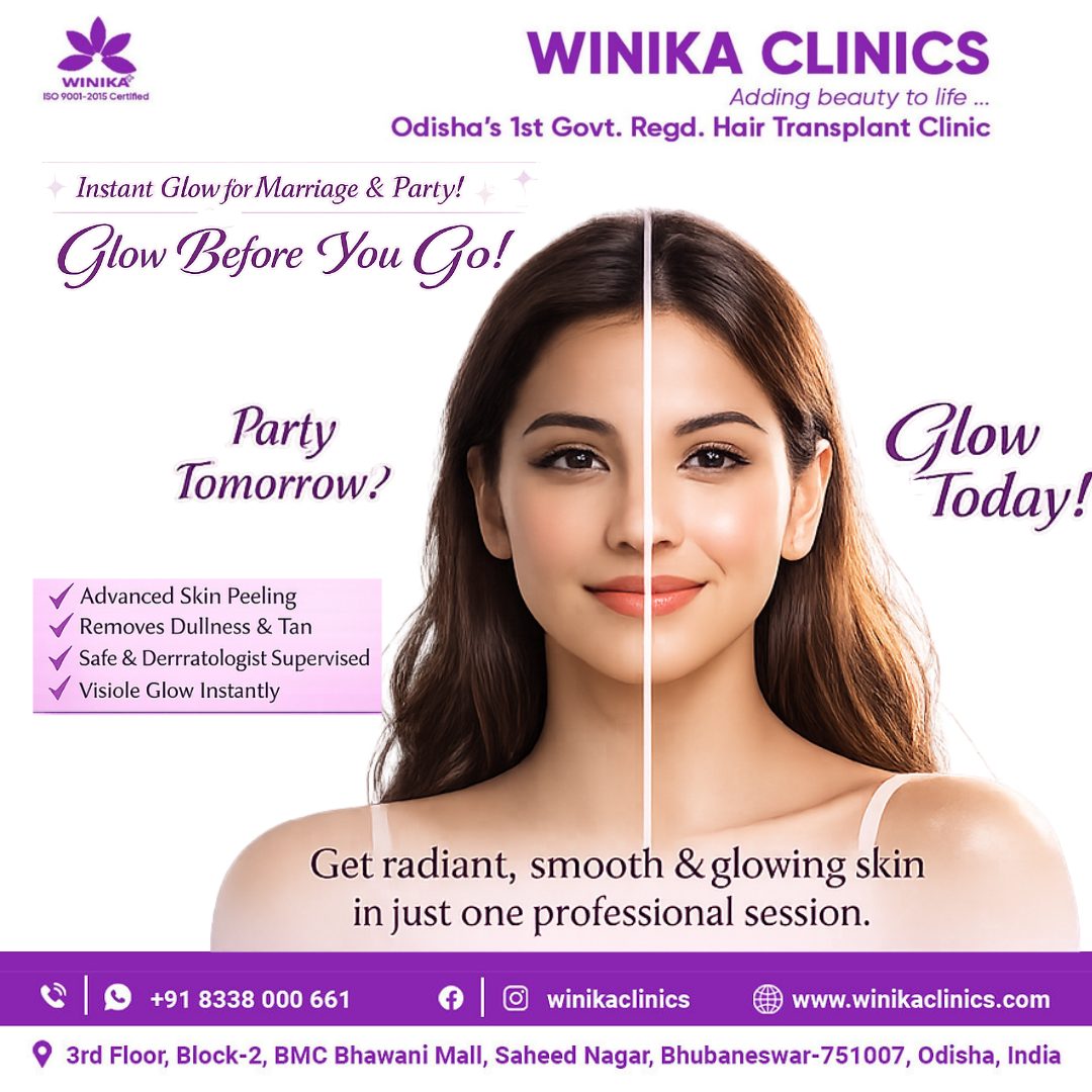 Winika Clinics Facebook ad: Experience advanced skincare treatments for glowing…