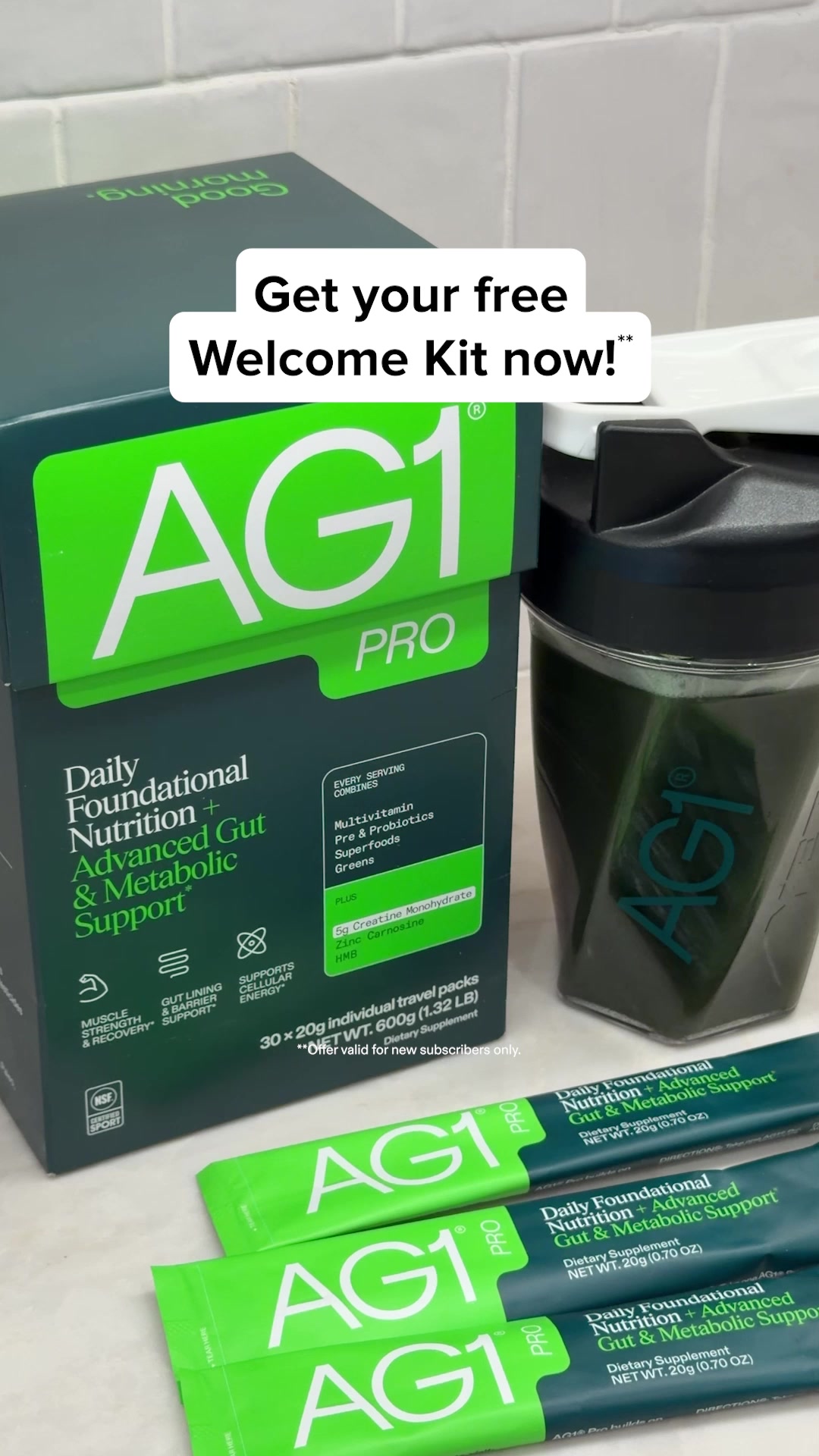AG1 by Athletic Greens Facebook ad from Jun 16, 2026