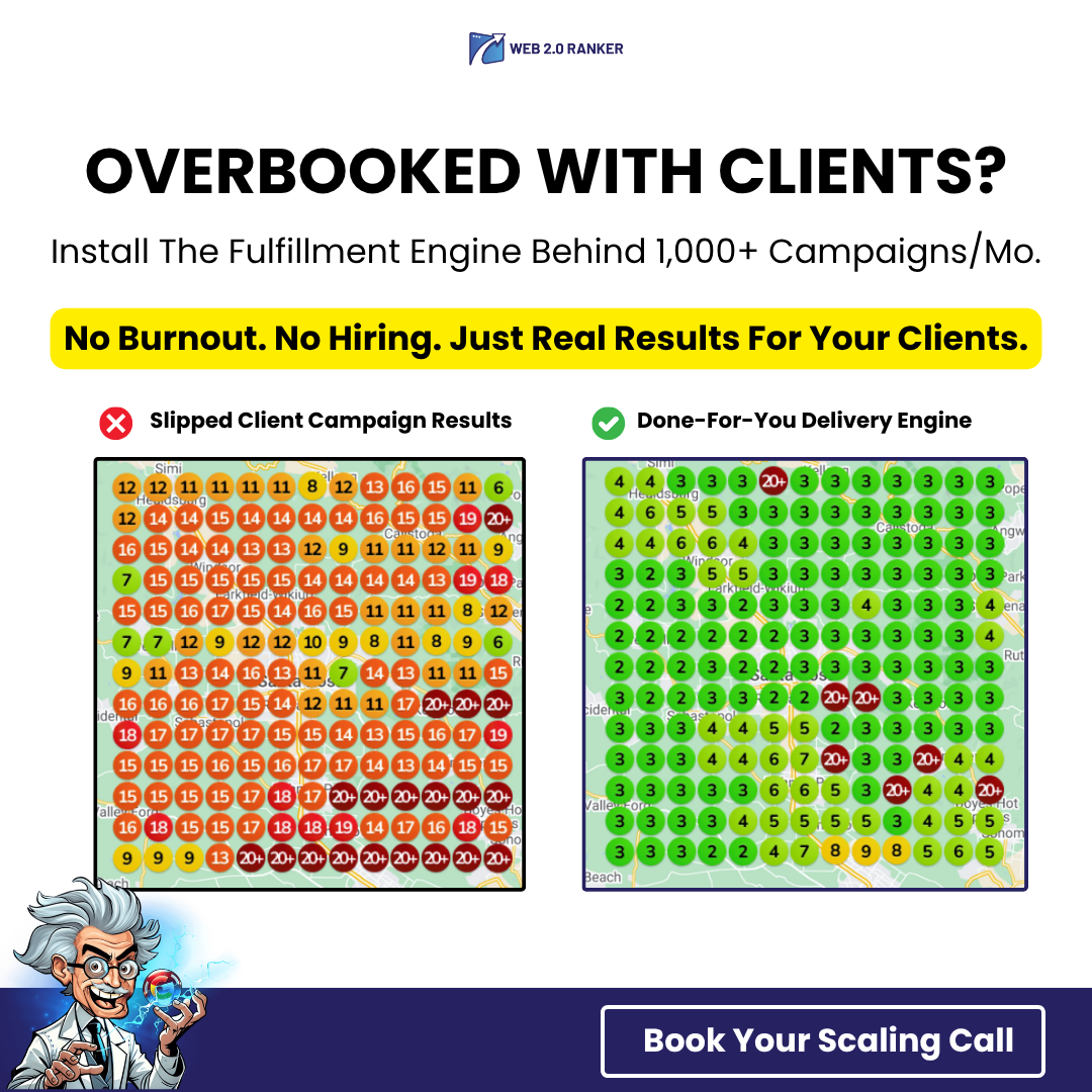 WEB20 Ranker Facebook ad