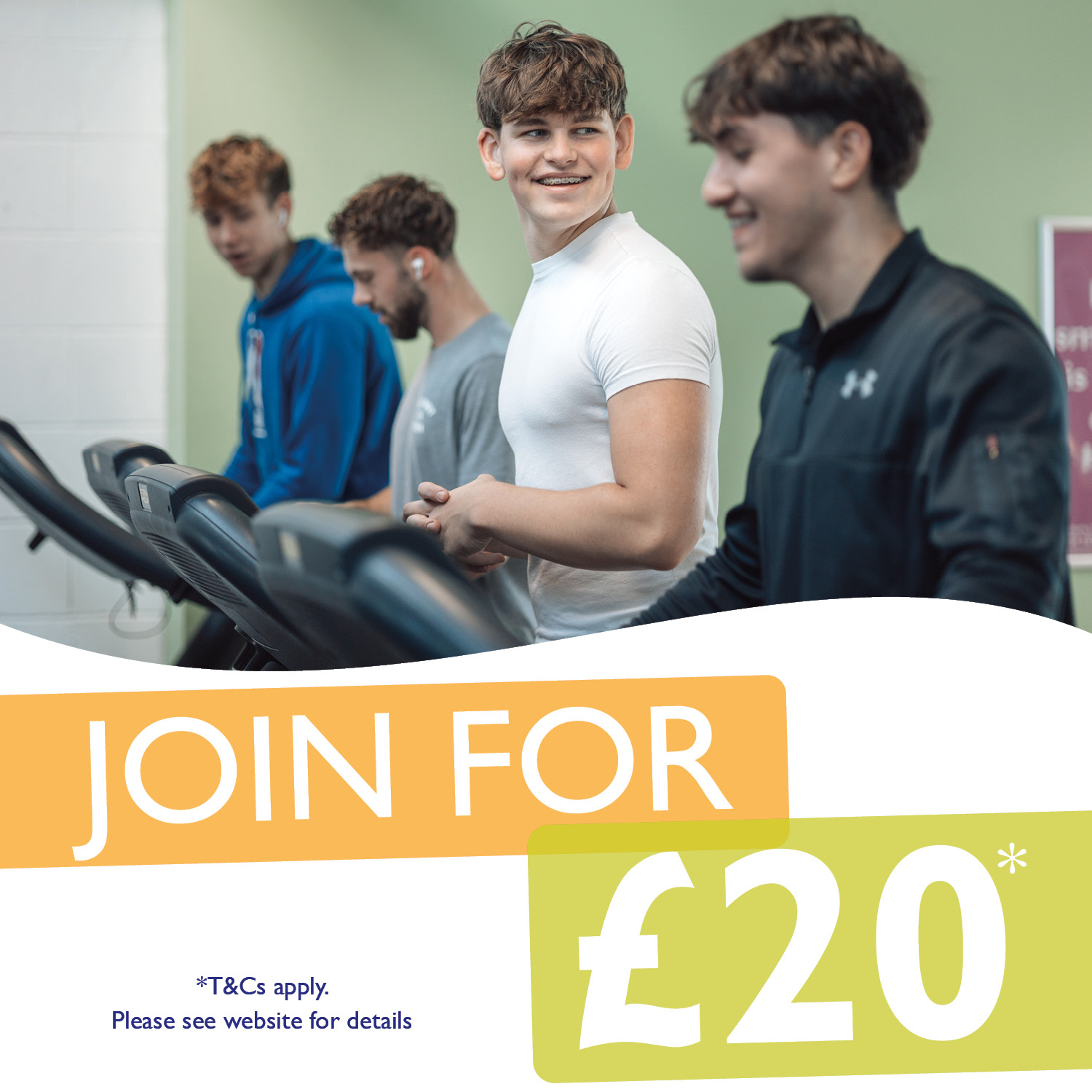 Freedom Leisure Facebook ad: Join for only £20 in April