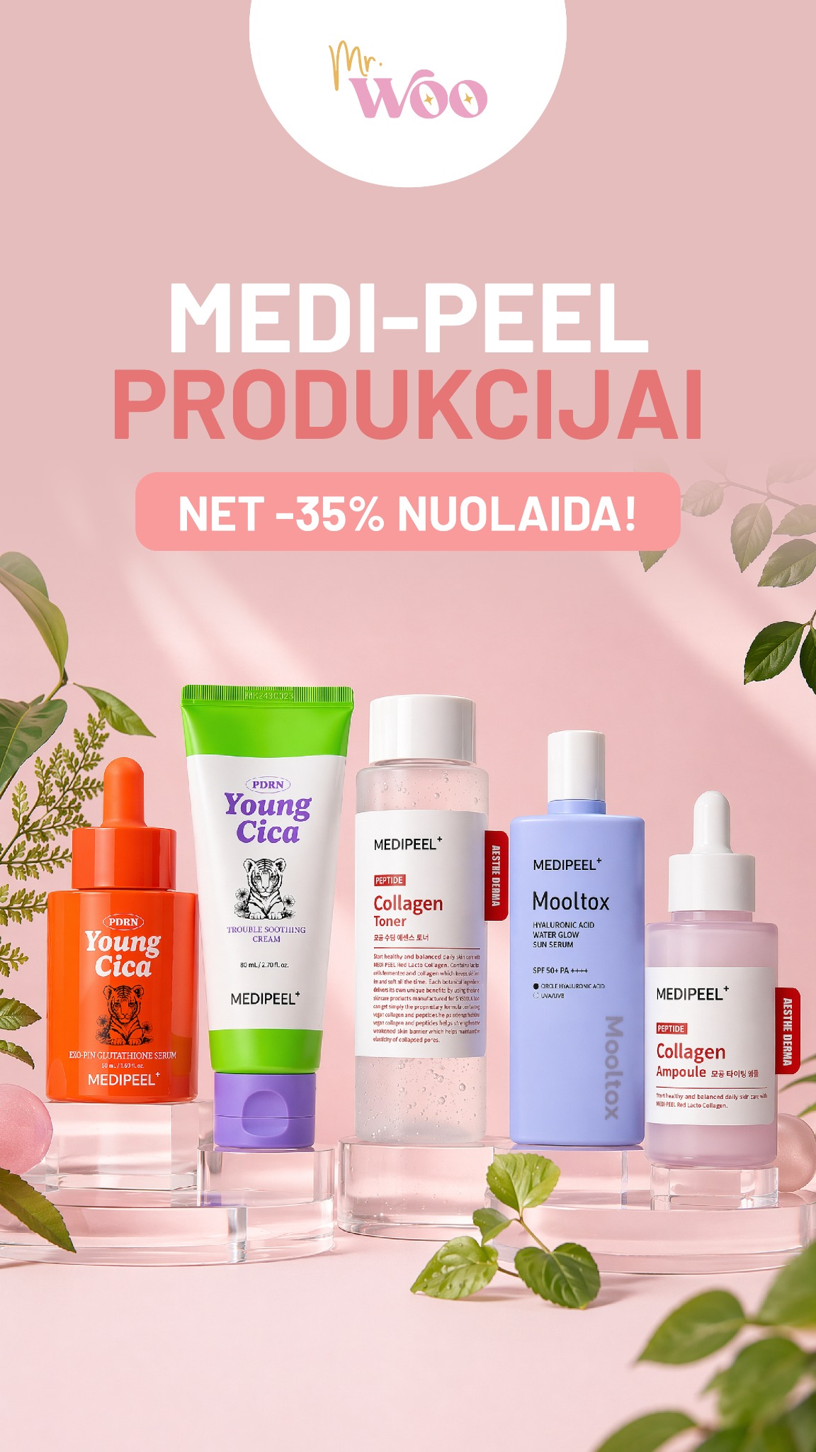 Korėjietiška kosmetika Mr. Woo Facebook ad