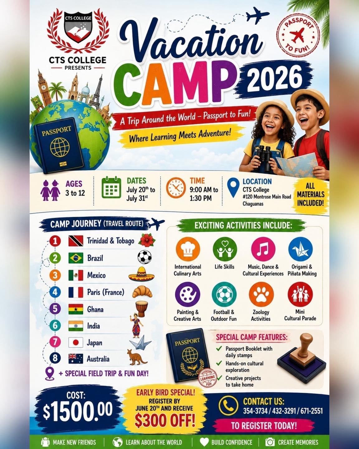 CTS College of Business and Computer Science Ltd - Official Facebook ad: CTS College A Trip Around The World 2026 Primary School…