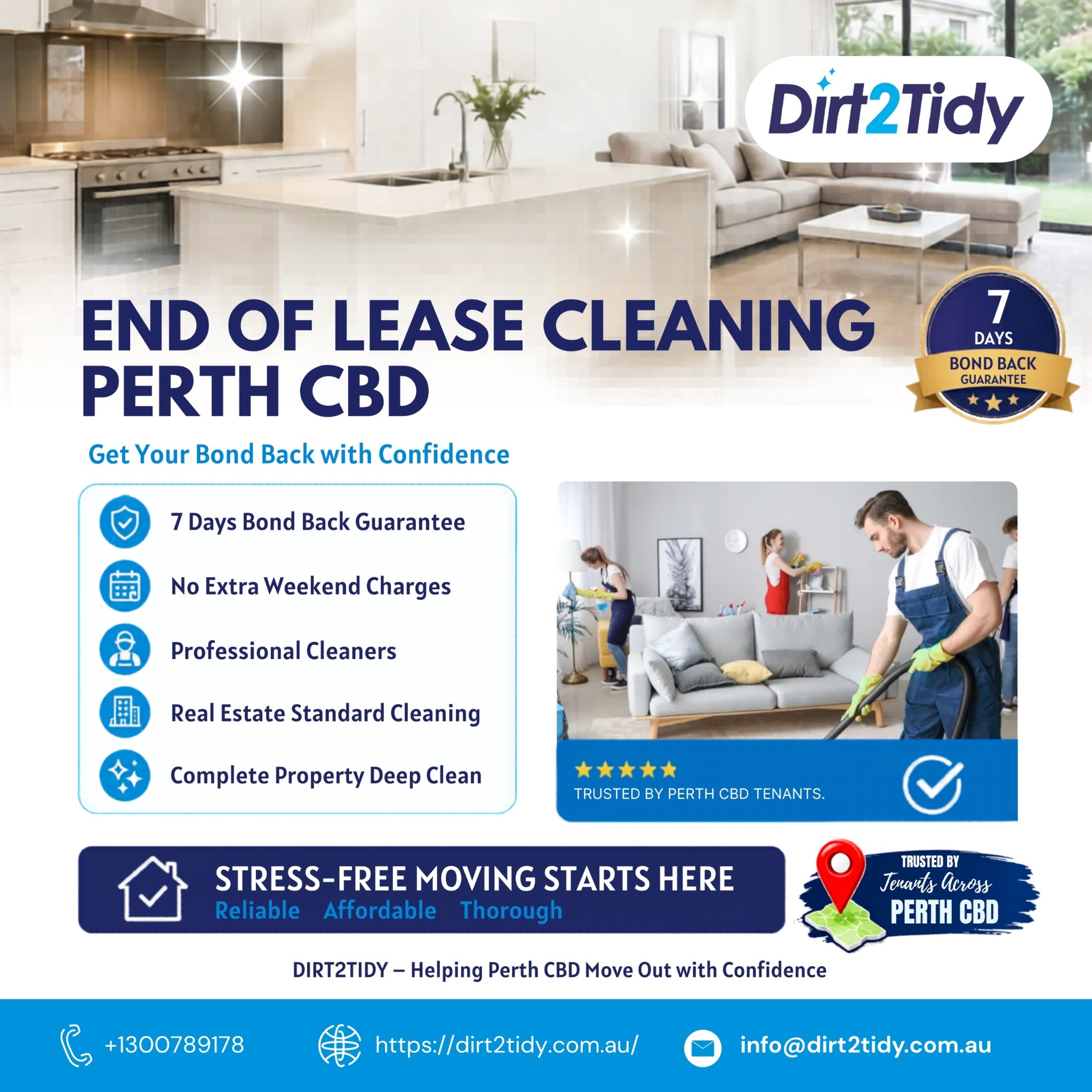 Dirt2tidy Perth Facebook ad