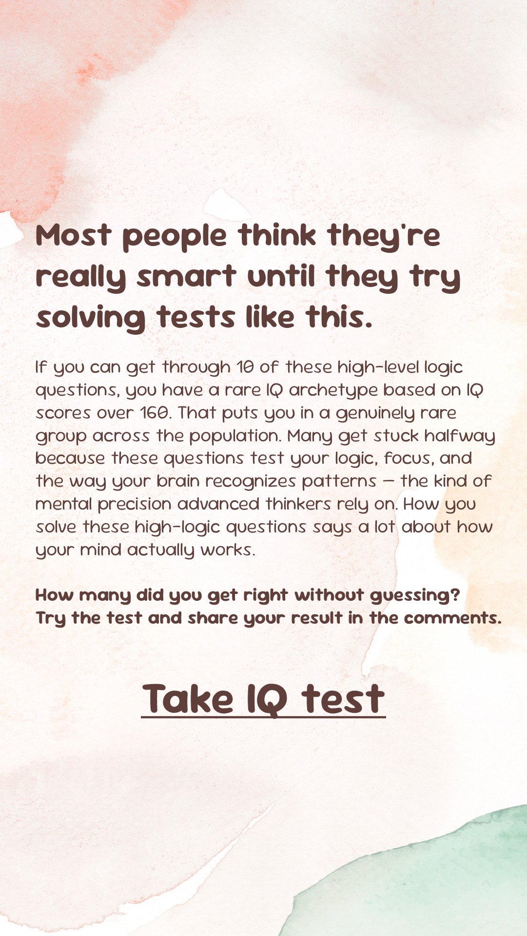 Brain Health Check Facebook ad