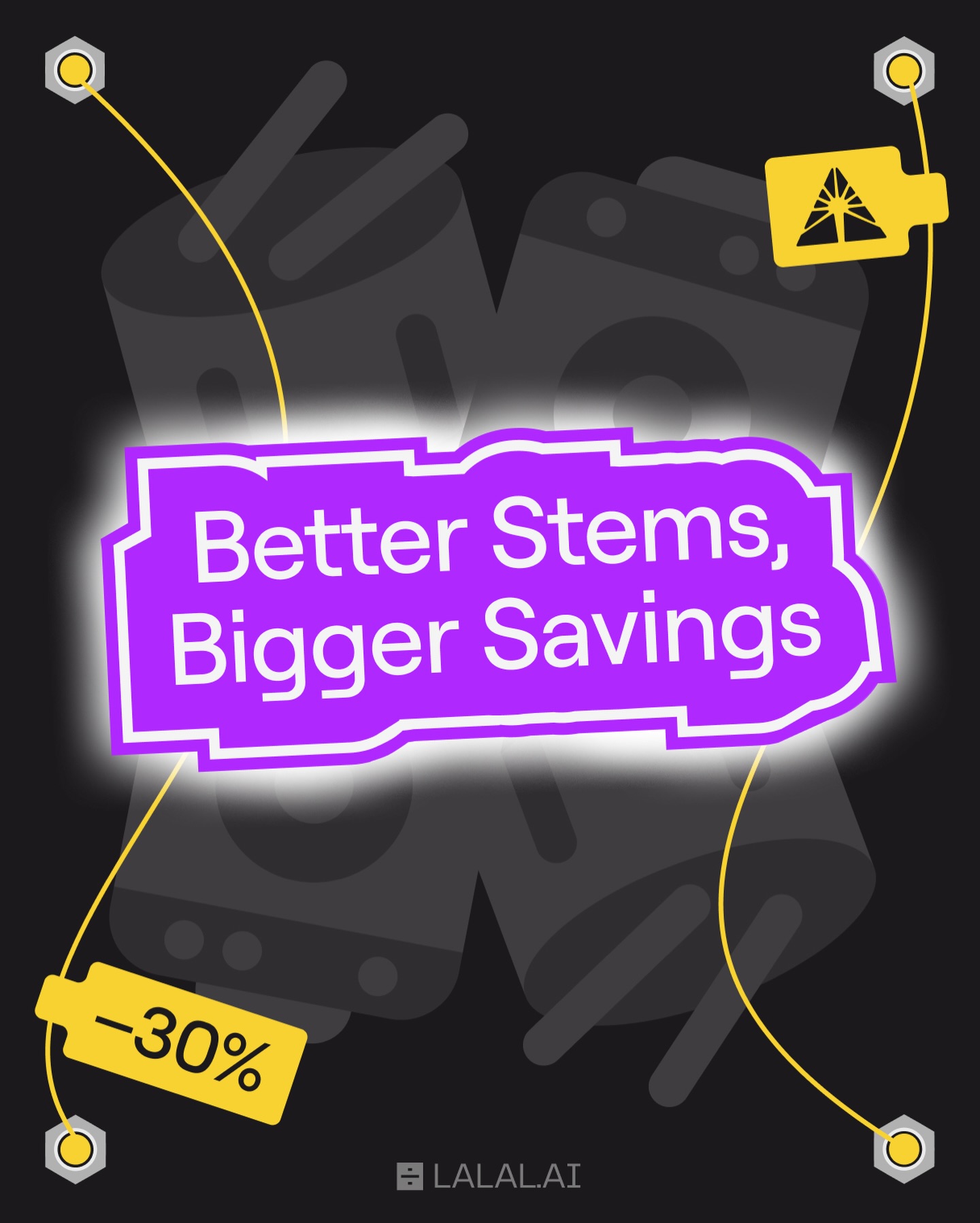 Lalal ai Facebook ad: Get 30% OFF annual Lite and Pro plans…
