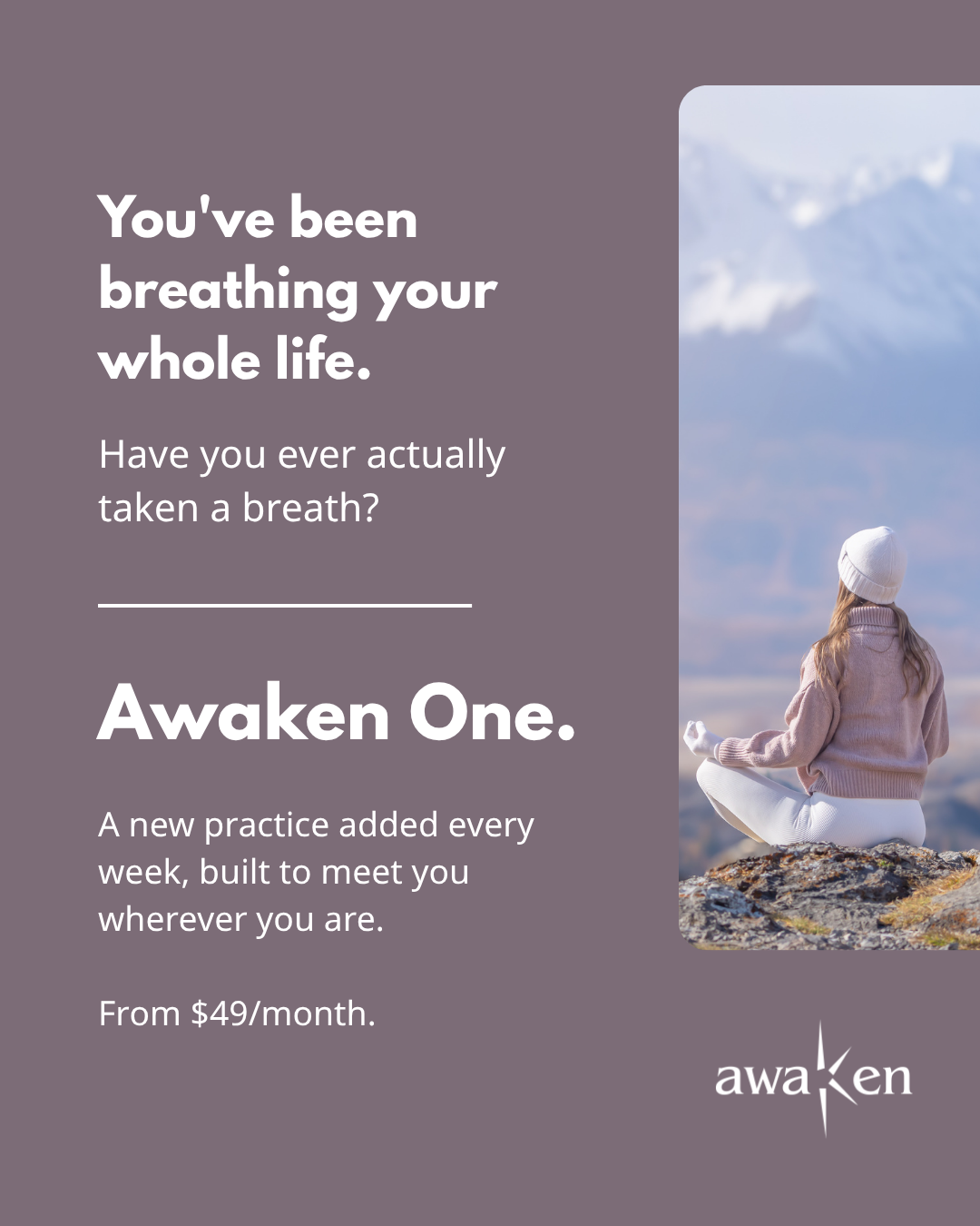 Awaken Wellness Facebook ad from Jul 1, 2026