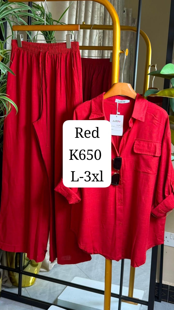 Kisemwa Facebook ad: Ladies Linen Two piece sets