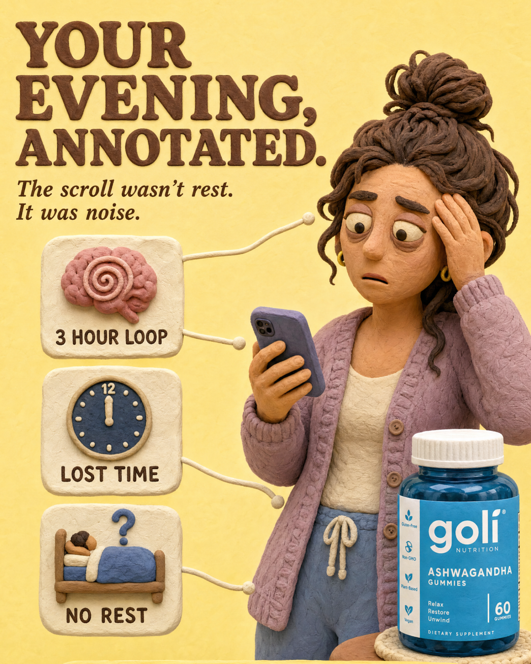 Goli Facebook ad: You Don't Have a Scrolling Problem
