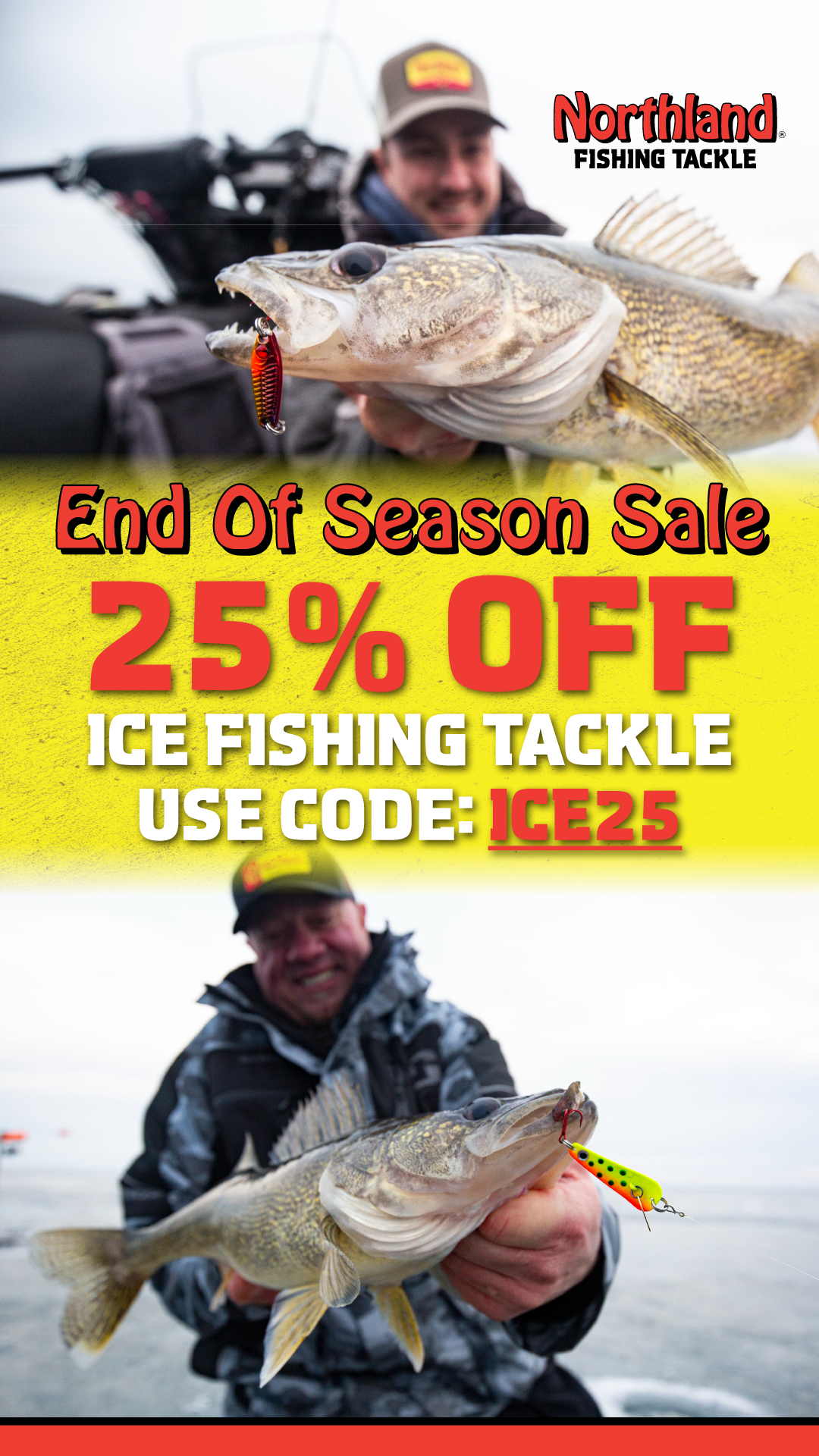 Northland Fishing Tackle Facebook ad from Feb 24, 2026