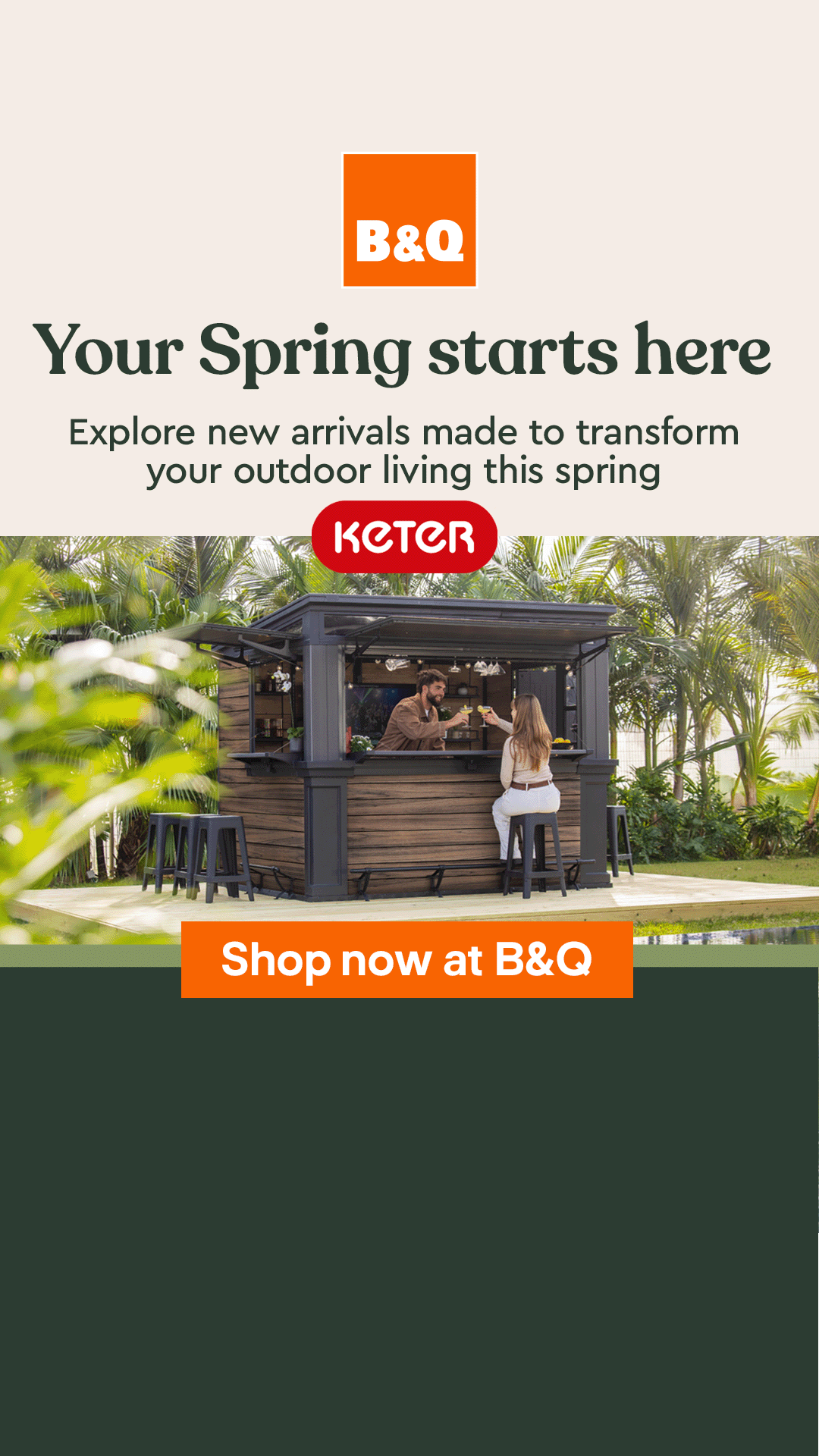 B&Q Facebook ad