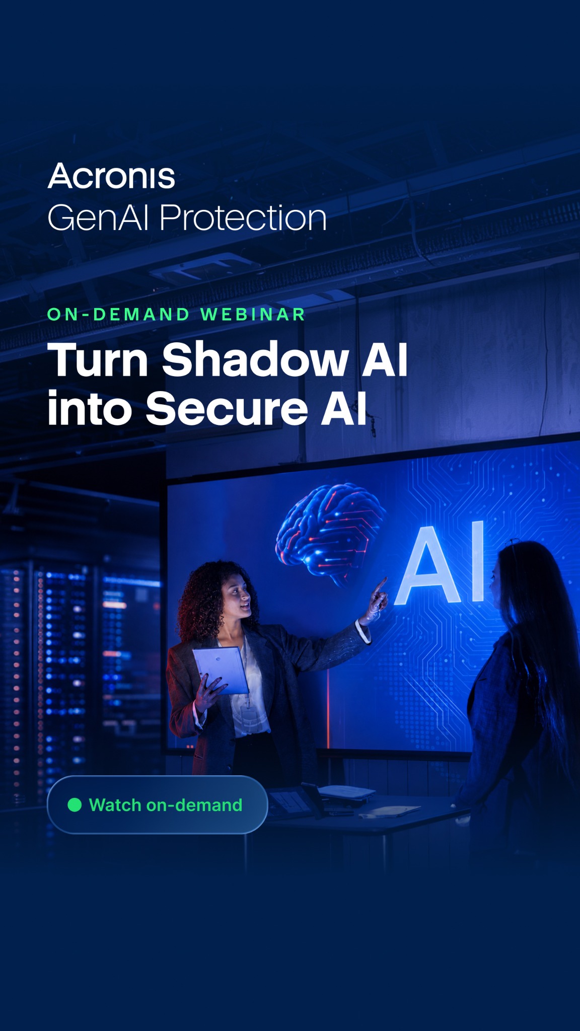 Acronis Facebook ad