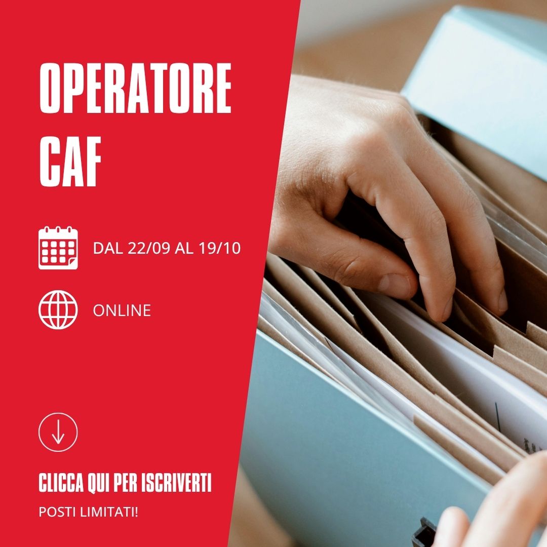 Atena SpA Facebook ad: Corso gratis Operatore CAF
