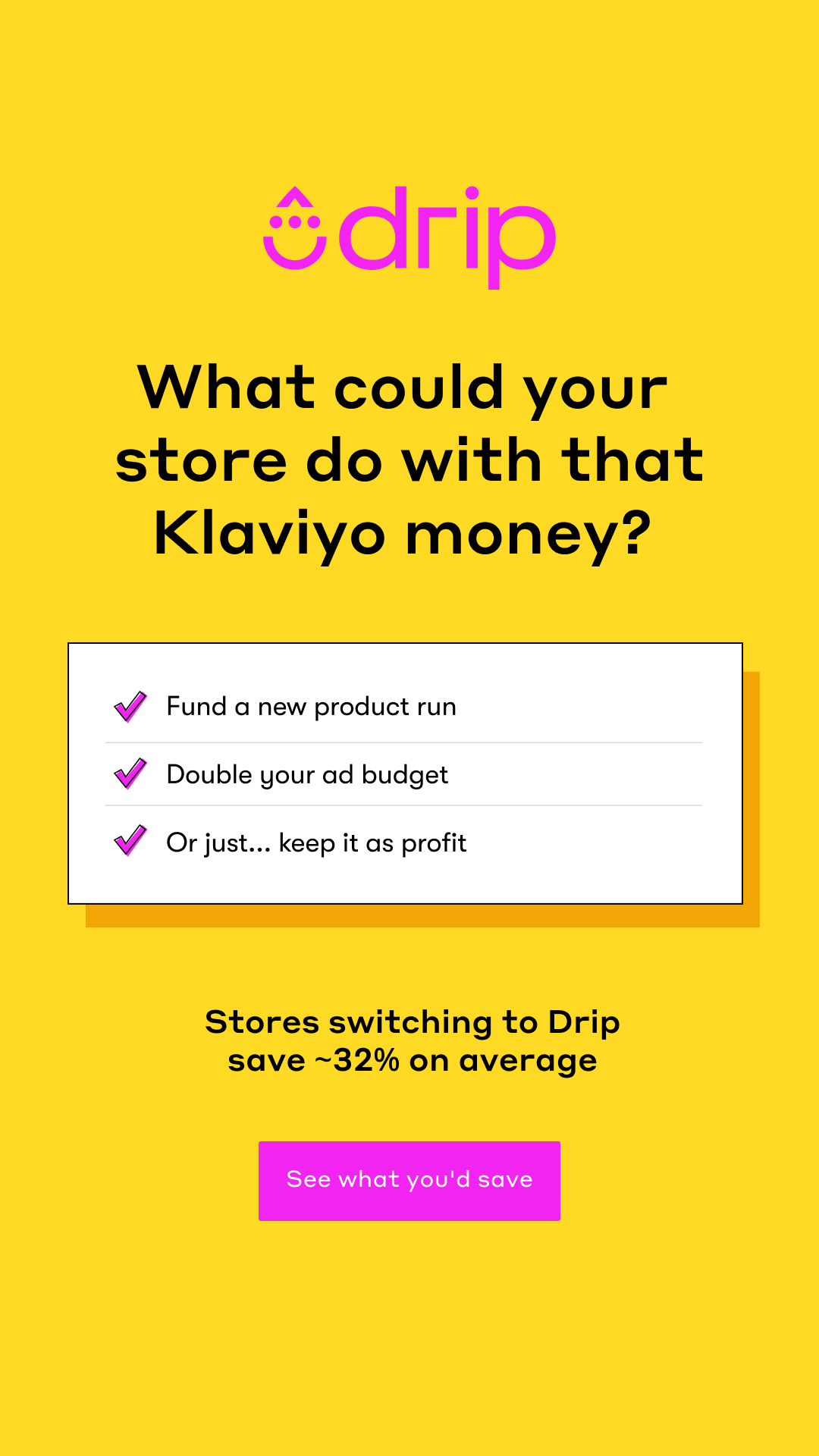 Drip Email Marketing for Ecommerce Facebook ad