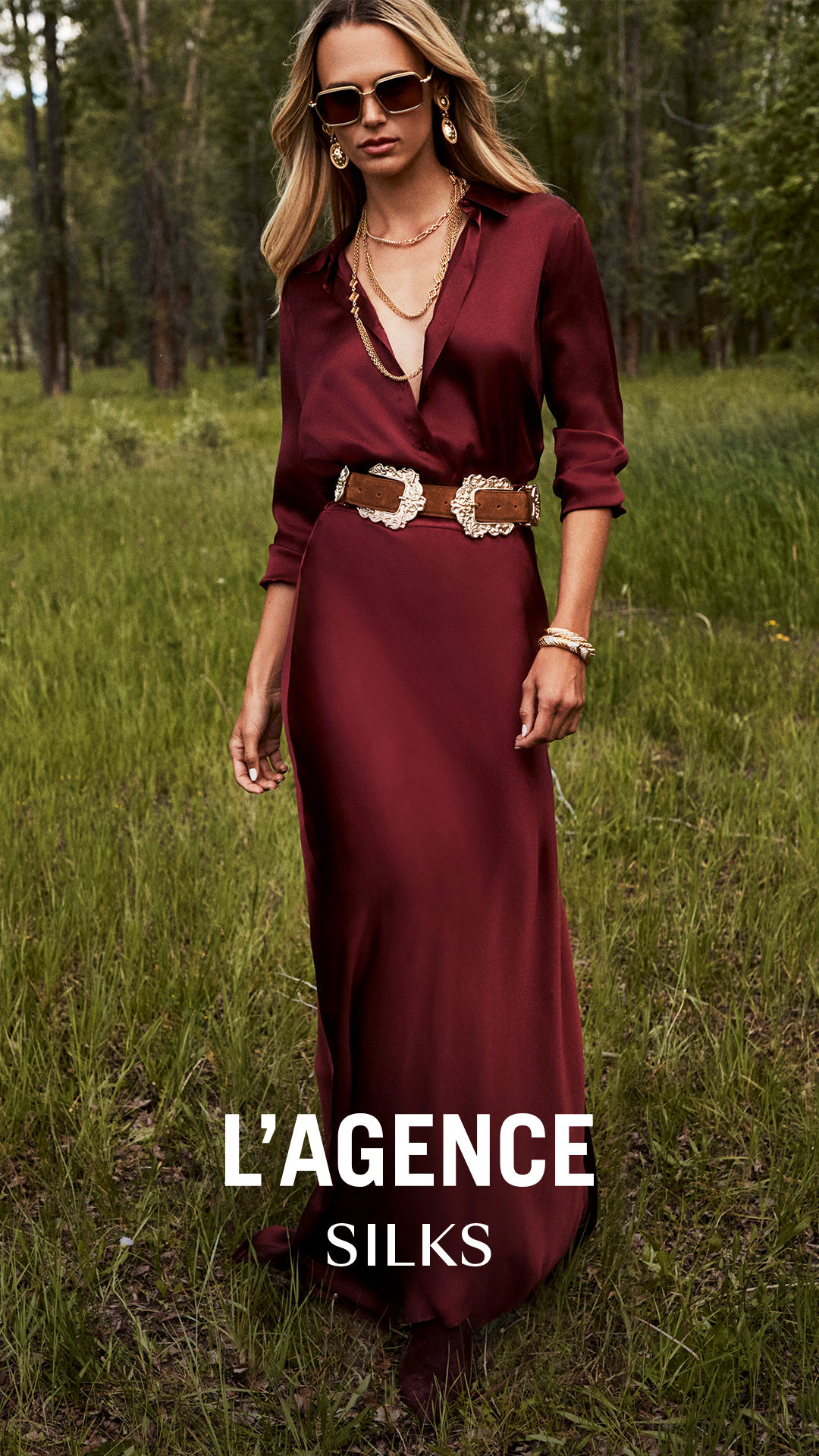 L'AGENCE Facebook ad: The Silk Collection